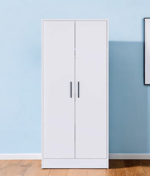 71" White Tall Two Door Closet